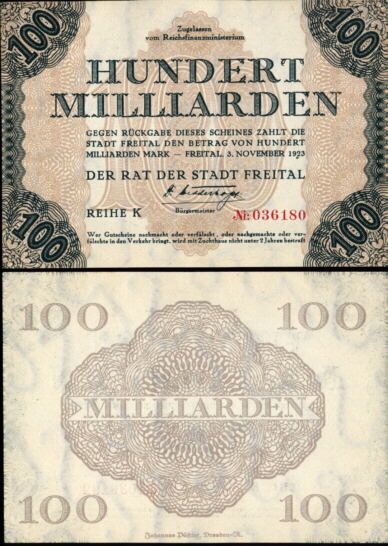 GERMANY 1 MILLION MARK NEUSTSDT AISCH BANKNOTE NOTGELD 1923 VF